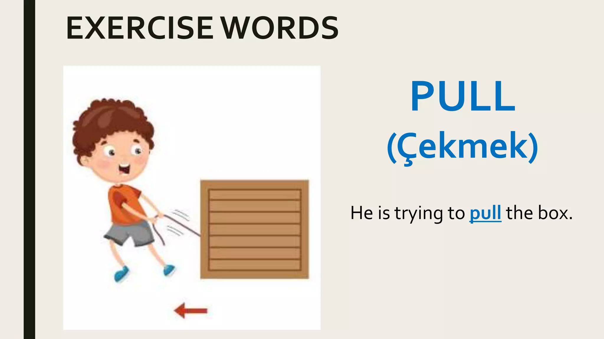 EXERCISE VOCAB WORDS visual data 6