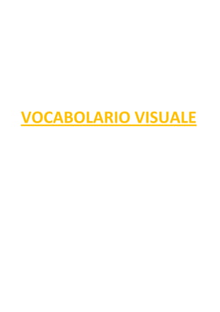 VOCABOLARIO VISUALE
 