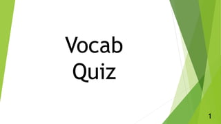 Vocab
Quiz
1
 