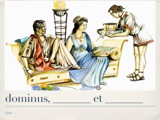 dominus, _______ et _______
Pictūra
 