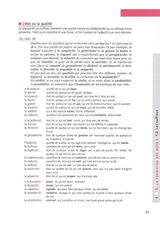 Vocabulaire