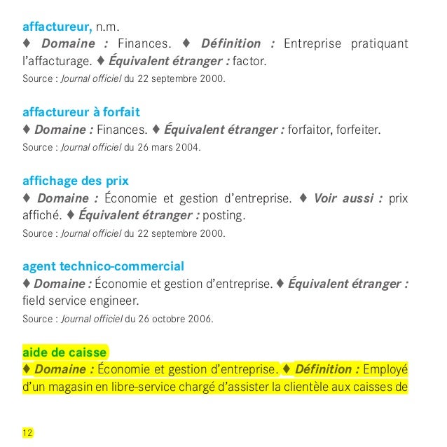 Vocabulaire Economie Finances2012