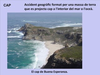 Vocabulari del relleu