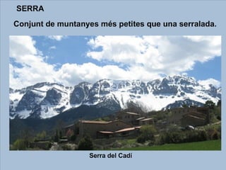 Vocabulari del relleu