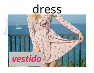 Vocabulario de la ropa en inglés con imagenes PDF y ejercicio - Prendas de vestir o Vestimenta
