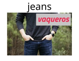 Vocabulario de la ropa en inglés con imagenes y ejercicio - Prend…