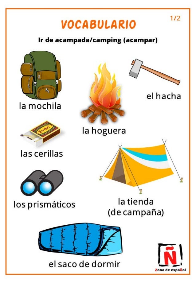 the camping trip in spanish