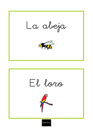La abeja
El loro
 