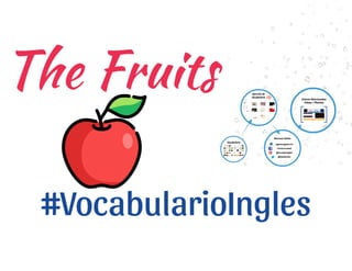 Vocabulario de frutas en inglés con imágenes PDF y ejercicio