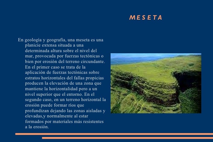 Vocabulario de relieve