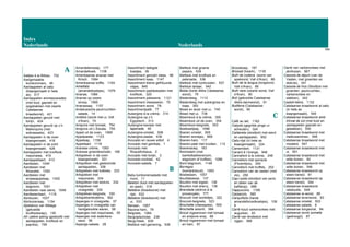Index
Nederlands Nederlands
164
A
Aaltjes à la Bilbao, 752
Aangemaakte
komkommers, 46
Aardappelen al caliu
(klaargemaakt in hete
as), 417
Aardappelen emmascarades
(met kool, geprakt en
opgebakken met zwarte
Catalaanse
braadworst), 421
Aardappelen gevuld met
tonijn, 424
Aardappelen gevuld op z’n
Mallorquins (met
sobrassada), 423
Aardappelen in de oven
klaargemaakt, 418
Aardappelen in de schil
klaargemaakt, 426
Aardappelen met knoflook
mayonaise, 419
Aardappeltaart, 413
Aardbeien, 1049
Aardbeien met
Moscatel, 1050
Aardbeien met
sinaasappelsap, 1052
Aardbeien met
slagroom, 1051
Aardbeien naar wens, 1048
Aardbeientaart, 1116
Abrikozen, 1037
Abrikozensap, 1154
Ajoblanco van Málaga
(gekoelde
knoflooksoep), 130
All i pebre paling (gestoofd met
aardappelen, knoflook en
paprika), 749
Amandelensoep, 177
Amandelkoek, 1108
Amerikaanse ananas met
Kirsch, 1064
Amerikaanse koffie, 1164
Ametllats
(amandelkoekjes), 1079
Ananas, 1066
Ananas op zware
siroop, 1065
Ananassap, 1157
Andalusische peulvruchten-
salade, 14
Anditos (worst met ui, Vall
d’Aran), 74
Ansjovis met tomaat, 754
Ansjovis uit L’Escala, 755
Appel uit de oven, 1069
Appelpastei, 1123
Appelsap, 1158
Appeltaart, 1118
Aranese crème, 1093
Aranese groenteschotel, 168
Artisjokken in de oven
klaargemaakt, 331
Artisjokken met gestoomde
aardappelen, 338
Artisjokken met kokkels, 333
Artisjokken met
mayonaise, 334
Artisjokken met stokvis, 332
Artisjokken met
vinaigrette, 335
Artisjokken-beignets, 330
Artisjokkenbodems, 362
Asperges in vinaigrette, 57
Asperges in vinaigrette van
hardgekookte eieren, 58
Asperges met mayonaise, 55
Asperges met waterkers-
saus, 56
Asperge-salade, 28
Assortiment belegde
toastjes, 39
Assortiment gerookt vlees, 98
Assortiment kaas, 1147
Assortiment kleine gefrituurde
visjes, 845
Assortiment paddestoelen met
knoflook, 320
Assortiment patisserie, 1121
Assortiment vleeswaren, 75
Assortiment worst, 76
Assortimentpaté, 77
Aubergine à la crème, 314
Aubergine op z’n
Egyptisch, 313
Aubergine-kaviaar met
tapenade, 40
Aubergine-omelet, 508
Aubergine-pastei, 439
Avocado en rauwe witlof, 4
Avocado met gambas, 1
Avocado met
Roquefortsaus, 2
Avocado met tonijn, 3
Avocado-cocktail, 42
Avocado-salade, 7
B
Baby-tuinbonensalade met
munt, 11
Baieton (kool met aardappelen
en spek), 318
Baldana (bloedworst) met
rijst, 532
Baldana (bloedworst) met
ui, 533
Banaan, 1067
Bayona-ham, 78
Beignets, 1084
Bergrijstschotel, 236
Beug-Heek, 839
Biefstuk met garnering, 538
Biefstuk met groene
pepers, 539
Biefstuk met knoflook en
peterselie, 536
Biefstuk met tuinkruiden, 537
Biefstuk tartaar, 542
Bisbe (korte dikke Catalaanse
worst), 79
Bladerdeeg, 1112
Bladerdeeg met aubergines en
kaas, 393
Bloed en lever met ui, 740
Bloed met ui, 738
Bloemkool à la crème, 355
Bloemkool uit de oven, 354
Bloemkool-beignets, 353
Boekweitpap, 1096
Boeren omelet, 505
Boeren worstjes, 669
Boeren-ham, 117
Boeren-paté met kruiden, 112
Boerensoep, 163
Boomstam (met
banketbakkersroom,
slagroom of truffels), 1086
Bord slagroom, 1148
Borregos
(komijnbiscuit), 1083
Bosbessen, 1057
Bouillabaisse, 137
Bouillon met eigeel, 138
Bouillon met sherry, 139
Brandada (stokvis à la
provençale), 777
Broccoli met worteltjes, 322
Broccoli-beignets, 323
Brochette (vleesspies), 555
Brochette assorti, 564
Brood ingewreven met tomaat
en ansjovis erop, 66
Brood ingewreven met tomaat
en ham, 67
Broodsoep, 197
Brossat (kwark), 1130
Bulh de codena (worst van
spekkorst, Vall d’Aran), 88
Bulh de la lengua (tongworst,
Vall d’Aran), 89
Bulh nere (zwarte worst, Vall
d’Aran), 90
Bull (gekookte Catalaanse
dikke-darmworst), 91
Butifarra (Catalaanse
worst), 80
C
Café au lait, 1162
Calçots (gegrilde jonge ui-
scheuten), 324
Caldereta (stoofpot) met eend
en aardappelen, 952
Caliu-rijst (in hete as
klaargemaakt), 224
Camembert, 1131
Canard à l’orange, 948
Cannelloni à la crème, 248
Cannelloni met spinazie
(Florentijns), 249
Cannelloni met truffels, 252
Cannelloni van de vasten (met
vis), 250
Cap-i-pota (stoofpot van pens
en delen van de
kalfskop), 688
Cappuccino, 1169
Carpaccio, 565
Carquiñolis (harde
amandelbroodkoekjes), 108
8
Carré koud varkensvlees met
augurken, 93
Carré van lendestuk met
vijgen, 566
Carré van varkensvlees met
abrikozen, 567
Cassola de dejuni (van de
Vasten, met groenten en
stokvis), 341
Cassola de tros (Stoofpot met
groenten, peulvruchten,
varkensvlees en
slakken), 342
Castell-llebre, 1132
Catalaanse braadworst al caliu
(in hete as
klaargemaakt), 545
Catalaanse braadworst amb
trinxat de col (met kool en
aardappelen geprakt en
gebakken), 550
Catalaanse braadworst met
melkzwammen, 548
Catalaanse braadworst met
mosterd, 547
Catalaanse braadworst met
ui, 551
Catalaanse braadworst met
witte bonen, 82
Catalaanse braadworst met
witte bonen, 546
Catalaanse braadworst op
steen bereid, 81
Catalaanse braadworst op
steen bereid, 544
Catalaanse braadworst
ratatouille, 549
Catalaanse ei-worst, 86
Catalaanse leverworst, 83
Catalaanse omelet, 503
Catalaanse salade, 6
Catalaanse tongworst, 84
Catalaanse worst somalla
(gedroogd), 87
 