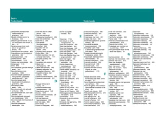Index
Nederlands Nederlands
165
Catxipanda (Stoofpot met
varkensvlees en
groenten), 343
Caulets (rolletjes kool à la
Aranesa), 344
Cebiche (gemarineerde vis op
z’n mexicaans met citroen, ui,
etc.), 41
Cerdanya-soep (met melk,
eieren en gebakken
brood), 192
Champignons à la crème, 463
Champignons met knoflook en
peterselie, 462
Champignontaart, 416
Chateaubriand, 568
Chocoladetaart, 1119
Cirlgors met koolrolletjes, 998
Citroentaart, 1115
Civet, 570
Coca atapaïda (gevulde hartige
koek), 253
Coca de llardons (met
kaantjes), 1089
Coca de recapte (gebakken
met groenten, gepekelde
sardientjes,etc.), 260
Coca de recapte amb
escalivada (met gebakken
groenten), 261
Coca dolça (zoete
koek), 1090
Coca enramada met spinazie
en bonen, 258
Coca enramada met ui en rode
paprika, 257
Coca ensaginada (gemaakt
van bladerdeeg), 259
Coca maurada (met kaantjes of
olie), 263
Coca met gepekelde
sardientjes, 254
Coca met olie en suiker
bereid, 1091
Coca met paprika en
Catalaanse braadworst, 256
Coca met sardientjes, 262
Coca met ui, 255
Coca tapada
(dichtgevouwen), 264
Contrefilet, 622
Coquetes met vet
bereid, 1092
Coquilles Saint-Jacques, 939
Cordon Bleu, 596
Cortado (expresso met een
scheutje hete melk), 1171
Courgette-pudding met
kaas, 385
Courgettes met ansjovis, 327
Crêpes met
champignons, 364
Crêpes met spinazie, 363
Crespells (beignets) van
courgetten bloemen, 365
Crespèths (crêpes, Vall
d’Aran), 1095
Crestes spinazie-flappen, 366
Cubaanse rijstschotel, 221
D
Donegal (dikke-darm
worst), 94
Doodstrompettensoep
(paddestoelen), 208
Droge dunne worst, 105
Druiven, 1075
Druiven-salade met kaas, 26
Druivensap, 1160
Duif met basilicum-
bearnaisesaus, 959
Duif met uitjes, 960
Duits slaatje, 5
Duiven in vinaigrette, 961
Dunne Courgette
mousse, 407
E
Edammer, 1134
Een keuze uit onze
voorgerechten, 53
Eend à la Empordà, 940
Eend met bramen, 943
Eend met koolraap, 944
Eend met paddestoelen, 941
Eend met peren, 945
Eend met perziken, 946
Eend met Ratafía (likeur van
jonge walnoten), 947
Eend met vijgen, 942
Eende-Confit met
aardbeien, 962
Eende-magret met
kastanjepuree, 1007
Eendemosselen, 870
Eende-platillo (stoofpot) à la
Empordà, 1020
Eieren à la Rioja, 468
Eieren met anijs, 1107
Eieren met ham, 474
Eieren met ratatouille, 475
Eieren op z’n
Amerikaans, 465
Eieren op z’n
Mallorquins, 467
Eieren op z’n Schots, 470
Eieren op z’n Turks, 469
Eieren op z’n Vlaams, 466
Elleboogjes (pasta) Bolognese
met salami, 279
Emmentaler, 1133
Entrecote in aluminiumfolie
bereid, 594
Entrecote met garnering, 588
Entrecote met
oesterzwamsaus, 587
Entrecote met peper, 590
Entrecote met Port, 591
Erwtenpuree, 173
Erwtensoep met ham, 201
Erwtjes met munt, 430
Escalivada (gebakken groente-
salade), 54
Escudella barrejada
(boerenstoofpot), 159
Escudella i carn d’olla
(Catalaanse groenteschotel
met vlees), 165
Espetec (rauwe gedroogde
Catalaanse worst), 95
Esqueixada (kleingesneden-
stokvissalade), 59
Everzwijn met peren, 1034
Everzwijn stoofpot, 992
Everzwijn-Civet, 958
Everzwijn-paté, 113
Expresso met een scheut
cognac of ander
gedestilleerd, 1170
F
Fabada asturiana (witte-
bonensoep met vlees, worst
en spek), 377
Farro (Boeren groenteschotel
van de Ebro), 166
Faves de gitano amb romesco
(geroosterde tuinbonen in de
schil), 381
Fazant met druiven, 993
Fideuada (paëlla met mi), 272
Filet mignon, 615
Foie gras du chef, 96
Forel à la Navarra, 930
Forel à la Pallars, 931
Forel in zoetzure saus, 929
Forel met amandelsaus, 934
Forel met venkel, 932
Forel met walnoten, 933
Frambozen met
slagroom, 1044
Frankfurter worstjes, 668
Franse paté, 114
Fricandó (vleesstoofpot met
paddestoelen), 616
Fricandó met truffels, 617
Fruitsalade van vruchten op
zware siroop, 1047
Fuet (gedroogde lange dunne
worst met peper), 97
G
Gamba-cocktail, 43
Gambas met chocolade, 816
Gambas met curry, 815
Gans met llenegues
(paddestoelen), 1008
Gans met peren, 1009
Gans met pruimen, 1010
Gazpacho (koude
groentesoep), 167
gebakken aardappelen, 425
Gebakken bloed en lamslever
met zoetzure saus, 706
Gebakken eieren met
chorizo, 491
Gebakken eieren met gerookte
spek, 486
Gebakken eieren met
ham, 489
Gebakken eieren met
honing, 487
Gebakken eieren met
paprika’s, 488
Gebakken eieren met
sobrassada, 490
Gebakken rijst met curry, 240
Gebonden aspergesoep, 153
Gebonden
champignonsoep, 156
Gebonden
courgettesoep, 143
Gebonden erwtensoep, 150
Gebonden groentesoep, 155
Gebonden kippesoep, 151
Gebonden krabsoep, 144
Gebonden kreeftsoep, 145
Gebonden linzensoep, 147
Gebonden
peulvruchtensoep, 146
Gebonden preisoep, 152
Gebonden
schaaldierensoep, 148
Gebonden tomatensoep, 154
Gebonden wortelsoep, 149
Gebraden (of Canarische)
ham, 121
Gebraden eend met Port, 950
Gebraden kalfsvlees met
llenegues
(paddestoelen), 682
Gebraden kalkoen, 996
Gebraden kip met
aardappelen, 1032
Gebraden konijn, 987
Gebraden lamsrug, 601
Gebraden lamsvlees, 685
Gebraden pauwebout, 990
Gebraden varkensvlees met
perzikken, 663
Gebraden zuiglam, 672
Gebrande
banketbakkersroom, 1094
Geconfituurd geitevlees, 558
Geflambeerde banaan, 1068
Geflambeerde
langoustines, 823
Gefrituurd konijn met
knoflookmayonaise van
kweeperen, 986
Gefrituurde ansjovis, 902
 