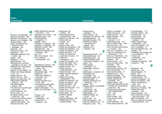 Index
Nederlands Nederlands
168
M
Macaroni a la Bolognese, 287
Macaroni carbonara, 288
Macaroni met kaassaus, 291
Macaroni op z’n italiaans, 289
Macaroni-pastei, 293
Mager varkensvlees met
groente in kleine
dobbeltjes, 645
Maïssoep, 160
Mallorquinse soep, 215
Manchego, 1143
Mandongo (bloedworst met
venkel), 646
Mango, 1055
Marsepein, 1102
Melkzwammen, 434
Melkzwammen a la llauna
(gebraden in de oven), 447
Melkzwammen met knoflook
en peterselie, 448
Meloen- en krab-cocktail, 45
Meloen met Jabugo bergland-
ham, 63
Meloen met Port, 65
Meloen met Port, 1056
Meloen met rauwe ham, 64
Menjar blanc (rijstemeel-
pudding), 1103
Met spek gebakken
groente, 459
Mi a banda (de vis wordt apart
geserveerd), 273
Mi à la casserole, 274
Mi met inkvis, 277
Mi negres (zwarte mi met
inktvis-inkt), 278
Mi rossos met kokkels (vooraf
aangebraden mi), 276
Milanese rijst (risotto), 223
Milanese schnitzel, 595
Milhes (gefrituurde maïs-pap,
Vall d’Aran), 1104
Milkshake met vruchten, 1129
Minestrone soep, 212
Mini-slakropjes in
vinaigrette, 37
Mispels, 1059
Mosselen in vinaigrette, 846
Mosselen in vinaigrette, 849
Mosselen met bier, 848
Mosselensoep, 195
Mousse van aubergine met
Roquefort, 406
Mul, 841
Mul à la provençale, 842
Mul in rode wijn
klaargemaakt, 843
N
Napolitaanse macaroni, 290
Navajas (tafelmesheften)
naturel, 852
Nectarine, 1058
Nederlandse kaas, 1137
Nesteieren, 471
Nieren met knoflook en
peterselie, 735
Nierpastei, 721
Niertjes-brochette op z’n
Frans, 686
Niu (kabeljauw-ingewanden,
duivevlees, etc.), 856
Noorse selderijsoep, 178
Noten- en rozijnentaart, 1114
O
Octopus, 871
Octopus met
aardappelen, 873
Octopus op z’n
Gallisisch, 872
Oesterzwam met
knoflook, 387
Olla barrejada (Boeren
groenteschotel), 169
Ombrine à la marinière, 796
Ombrine-filet met
safraan, 914
Omelet, 504
Omelet in saus, 529
Omelet met aardappelen, 520
Omelet met artisjokken, 513
Omelet met asperges, 524
Omelet met bonen, 518
Omelet met Catalaanse
braadworst en bonen, 511
Omelet met
champignons, 527
Omelet met courgette, 512
Omelet met erwten, 522
Omelet met gambas, 517
Omelet met ham, 521
Omelet met jonge
knoflookscheuten, 509
Omelet met kaas, 516
Omelet met kleine gebakken
visjes, 528
Omelet met morieljes
(paddestoelen), 519
Omelet met ratatouille, 523
Omelet met spinazie, 525
Omelet met stokvis, 510
Omelet met tonijn, 526
Omelet met tuinkruiden, 515
Omelet met ui, 514
Omelet naar wens, 507
Omelet-pastei, 501
Ontbeend ingelegd
konijn, 985
Ontbeend kalfsvlees, 654
Orelletes (gefrituurd en
gesuikerd deeg), 1106
Orgaanvlees en
teelballen, 716
Osse-entrecote, 592
Ossestaart met rode wijn, 580
Ossestaartbouillon, 141
Ossestaart-stoofpot, 603
Ossevlees a l’adoba
(gemarineerd en
gegrild), 554
Ossobuco op z’n
Milanees, 653
P
Paddestoelenschotel, 319
Paddestoelensoep, 181
Paddestoelentaart, 412
Paëlla Parellada (zonder
beentjes en schelpen), 245
Paling, 748
Paling xapada
(gedroogd), 751
Palmhartjes in ansjovis-
saus, 61
Palmhartjes in vinaigrette, 62
Palmhartjes met
mayonaise, 391
Palmhartjes naturel, 60
Palmhart-salade, 17
Panellets (petits fours van
marsepein), 1111
Papaja, 1061
Paprika’s gevuld met brandada
(stokvis à la
provençale), 429
Paprika-pastei, 440
Pasta-salade, 21
Pastères (crêpes, Vall
d’Aran), 1113
Paté du chef, 110
Paté met Roquefort, 109
Paté met truffels en Port, 115
Patisserie du chef, 1120
Patrijs in vinaigrette, 1012
Patrijs met druiven, 1014
Patrijs met kool, 1013
Patrijs met saus, 1015
Patrijs xopada
(stoofpot), 1017
Patrijs-jachtschotel, 1011
Peer op zware siroop, 1062
Pens à la Caen, 745
Pens met cap-i-pota (lamskop
en -hoeven), 746
Pens op z’n Catalaans, 741
Pens op z’n Gallisisch (met
kikkererwten), 743
Pens op z’n Madrileens, 744
Peren met rode wijn, 1063
Peresap, 1156
Perzik met wijn, 1071
Perzik op zware siroop, 1072
Perziksap, 1159
Peultjessoep, 207
Peulvruchten-mozaïek, 405
Peulvruchtenpuree, 171
Peulvruchten-salade, 13
Pijlinktvis met ui, 782
Pijlinktvis-beignets, 781
Pikante aardappelen, 420
Pikante pijlinktvis met
chocolade, 783
Pikante slakken, 698
Pilota (grote gehaktbal die deel
uitmaakt van de Catalaanse
pot-au-feu), 657
Pinyana-soep (met groente,
kaas, gehaktballetjes,
etc.), 202
Pizza, 294
Pizza Chicago, 296
Pizza met vier soorten
kaas, 297
Pizza Napolitana, 295
Pizza Quatro Estazione, 298
Pompoenflapjes, 1110
Pompoen-flappen, 409
Pompoensoep, 161
Pompoensoep, 182
Pompoensoep met
mosselen, 183
Potaco (ratatouille met
aardappelen), 438
Prei à al vinaigrette, 436
Prei in vinaigrette, 70
Prei met waterkers-saus, 435
Preitaart, 414
Profiteroles (roomsoesjes met
chocoladesaus), 1101
Pruimen met
dessertwijn, 1073
Pudding, 1097
Pudding met slagroom, 1098
Puigcerver, 1149
R
Ratatouille, 449
Rauwe ham, 122
Rauwkostsalade, 47
Ravioli, 299
Ravioli al pesto (met
basilicumsaus), 303
Ravioli met kaassaus, 301
Ravioli met paprika’s, 302
Ravioli met spinazie en
kaas, 305
Ravioli met vis, 304
Ravioli op z’n italiaans, 300
Redorts (een soort
kransjes), 1124
Reuze mosselen, 793
Rijst a banda (de vis wordt
apart geserveerd), 218
Rijst a la casserole, 219
Rijst a la casserole met zwarte
zeekomkommers, 220
 