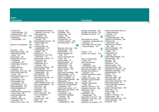 Index
Nederlands Nederlands
170
Turnedos met
oesterzwamsaus, 674
Turnedos Rossini, 675
Turrón (een soort noga), 1126
Tweekleurige
varkenskotelet, 641
U
Uitjes op z’n Andalusisch, 346
V
Val d’Aran, 1153
Valenciaanse paëlla, 246
Varkensbuik met witte
bonen, 747
Varkenshaas, 607
Varkenshaas met cava
(Catalaanse
champagne), 609
Varkenshaas met groene
peper, 611
Varkenshaas met
Roquefort, 610
Varkensham uit de oven, 582
Varkenskarbonades met
honing, 574
Varkenskarbonades op z’n
Kantonees, 573
Varkenskotelet, 642
Varkenskotelet met
aardappelen, 644
Varkenslendestuk, 612
Varkenslendestuk, 633
Varkenslendestuk à la
crème, 635
Varkenslendestuk gevuld met
ham en kaas, 632
Varkenslendestuk met
pruimen, 636
Varkenslendestuk met
zilveruitjes, 637
Varkens-oor en -buik, 720
Varkenspootjes a la llauna
(gebraden in de oven), 722
Varkenspootjes in
vinaigrette, 728
Varkenspootjes met
knolraap, 726
Varkenspootjes met kool, 724
Varkenspootjes met
linzen, 725
Varkenspootjes met
pijnappelpitten, 727
Varkenspootjes met
slakken, 723
Varkenssnuit, 717
Varkenssnuit en -oren met
witte bonen, 718
Varkensvlees in reuzel, 571
Varkensvlees met
appelsaus, 662
Varkensvlees op z’n
Pekinees, 659
Varkensvlees zoetzuur, 661
Varkenswangen, 707
Varkenswangen in de oven
klaargemaakt, 708
Vermicellisoep, 189
Vers slachtvlees, 92
Verse ananas met ham, 69
Verse ananas met
langoustines, 68
Verse Catalaanse worst, 85
Verse sinaasappelsap, 1161
Verse tonijn, 926
Verse zalm, 892
Vichyssoise, 217
Vijgenkoek, 1109
Vis à la casserole, 788
Vis en schelpdieren-
schotel, 813
Vis uit de oven, 868
Visfilet, 913
Viskroketten, 800
Vispastei, 866
Visrolletjes, 809
Vissers-soep, 200
Vissoep, 199
Vleespastei, 656
Voorgerechten, 52
Vruchten-compôte, 1040
Vruchtenpudding, 1074
W
Walnoten met honing, 1060
Walnotensoep, 196
Walnotentaart, 1117
Warme asperges met
boter, 372
Warme palmhartjes met
boter, 392
Warme salade, 34
Waterkerssalade, 10
Waterkerssoep, 187
Watermeloen, 1076
Weense koffie, 1168
Wiener schnitzel, 599
Wijting, 833
Wild konijn met slakken, 984
Wilde aardbeien, 1053
Witlof à la Roquefort, 49
Witlof in vinaigrette, 50
Witlof met béchamelsaus, 369
Witlof-salade, 20
Witte bonen del ganxet, 396
Witte bonen met Catalaanse
braadworst, 400
Witte bonen met ham, 401
Witte bonen met kokkels, 395
Witte rijst op z’n
Amerikaans, 229
Witte-bonen Cassolada
(stoofpot), 340
Worst-buffet, 99
Worstjes met
aardappelpuree, 666
Worstjes met gambas, 665
Worstjes met rode wijn, 667
Worteltjes à la crème, 411
X
Xató (salade van stokvis,
krulandijvie...aangemaakt met
Romesco), 73
Xolís (lange worst van mager
vlees met peper), 129
Y
Yoghurt, 1141
Yoghurt met vruchten, 1140
Z
Zalm in aluminiumfolie
bereid, 891
Zalm met cava-azijn
(Catalaanse
champagne), 890
Zalm met zwarte boter, 889
Zalm-filet met mosterd, 916
Zandaal met knoflook en
peterselie, 912
Zarzuela (zeebanket in eigen
saus), 901
Zeebaars à la crème, 828
Zeebaars in aluminiumfolie
bereid, 832
Zeebaars met gambas-
crème, 830
Zeebaars met karwij, 831
Zeebaars uit de oven, 829
Zeebanket in cider-
vinaigrette, 48
Zeebrasem in zout
klaargemaakt, 776
Zeebrasem uit de oven, 775
Zeebrasem uit de oven, 895
Zeedadels, 801
Zeeduivel à la marinière, 877
Zeeduivel all cremat (saus van
dubbel gefrituurde
knoflook), 879
Zeeduivel met
knoflookmayonaise, 880
Zeeduivel met koolsaus, 883
Zeeduivel met
oesterzwam, 881
Zeeduivel met romesco-
saus, 882
Zeeduivel-beignets, 878
Zeeduivel-filet met
dragon, 915
Zeeduivelfilet met
saffraan, 803
Zeeduivelfilet-beignets, 812
Zeeduivelsoep, 205
Zee-egel, 818
Zeekreeft, 824
Zeemans-mi, 275
Zeemans-paëlla, 243
Zeemansrijschotel, 222
Zeepaling à la marinière, 794
Zeepaling met erwtjes, 795
Zeepalingschotel, 857
Zeespin, 797
Zeevarken, 884
Zeevarken-pastei, 865
Zeevarken-soep, 206
Zeevruchten-assortiment, 840
Zeevruchten-salade, 18
Zoete Catalaanse braadworst
met appel, 552
Zoete en pikante slakken, 696
Zoete soep, 210
Zomer-salade, 29
Zuiglam, 530
Zuiglam in muntsaus, 531
Zuiglamsvlees, 560
Zwarte zeekomkommers, 808
Zwarte-peperpaté, 108
Zwemkrab, 853
 