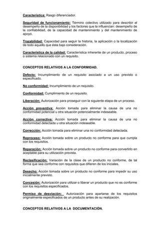Vocabulario iso 9000
