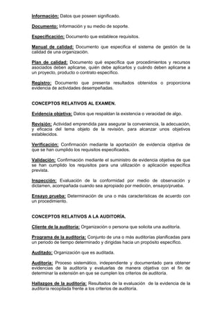 Vocabulario iso 9000