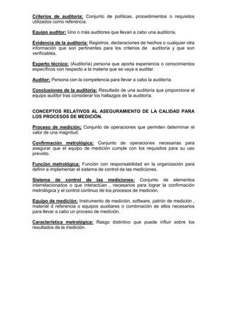 Vocabulario iso 9000