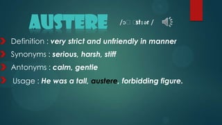 Vocabulary | PPTX