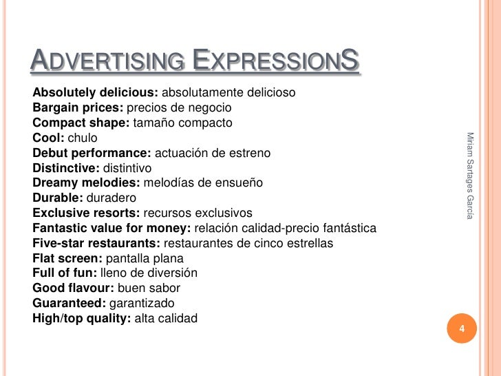 Vocabulary Advertising