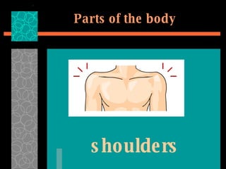 shoulders Parts of the body 