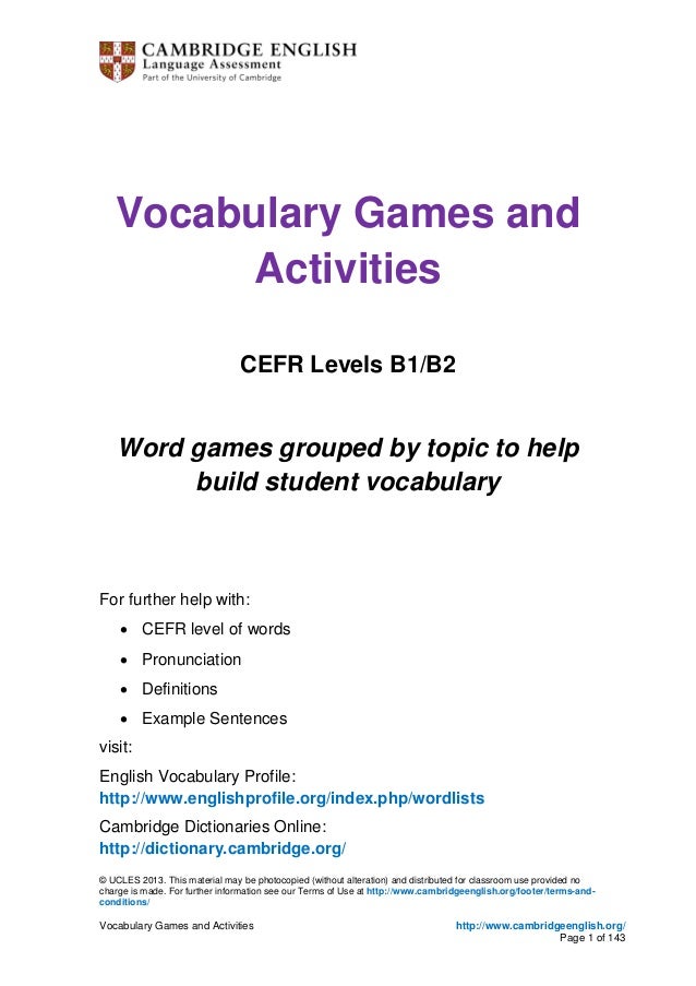 Voary Games And Activities