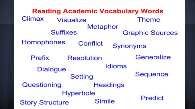 Vocabulary rich classrooms