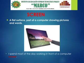 Computer Screen Key Terms vocabulary-technoloooooooooooooooogy.ppt