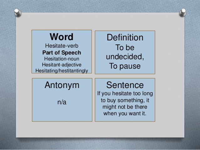 Vocabular List 5