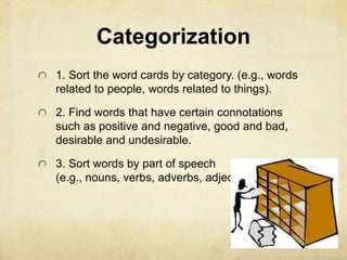 Vocabulary building strategies | PPTX
