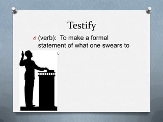 Testify Tips Vocabulary chapter 6 outsiders slideshare | PPTX