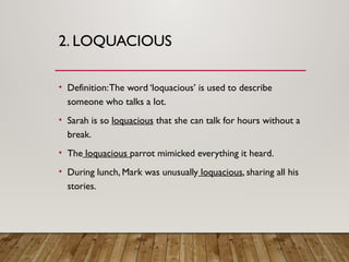 Vocabulary Development for junior school | PPTX