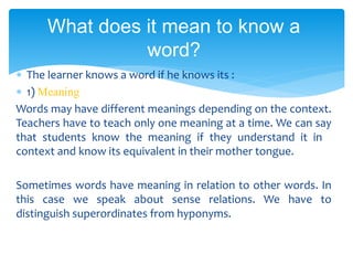 Vocabulary | PPTX