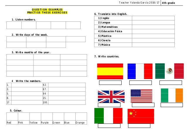 Vocabulary example 4.1.