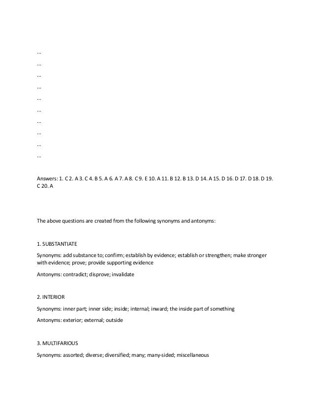 Vocabulary For Sat Reading PDF