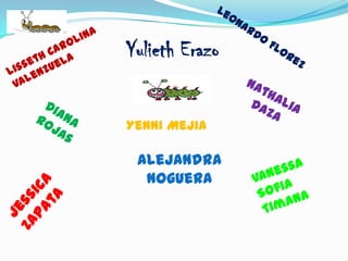 Yulieth Erazo


Yenni Mejia

 Alejandra
  Noguera
 