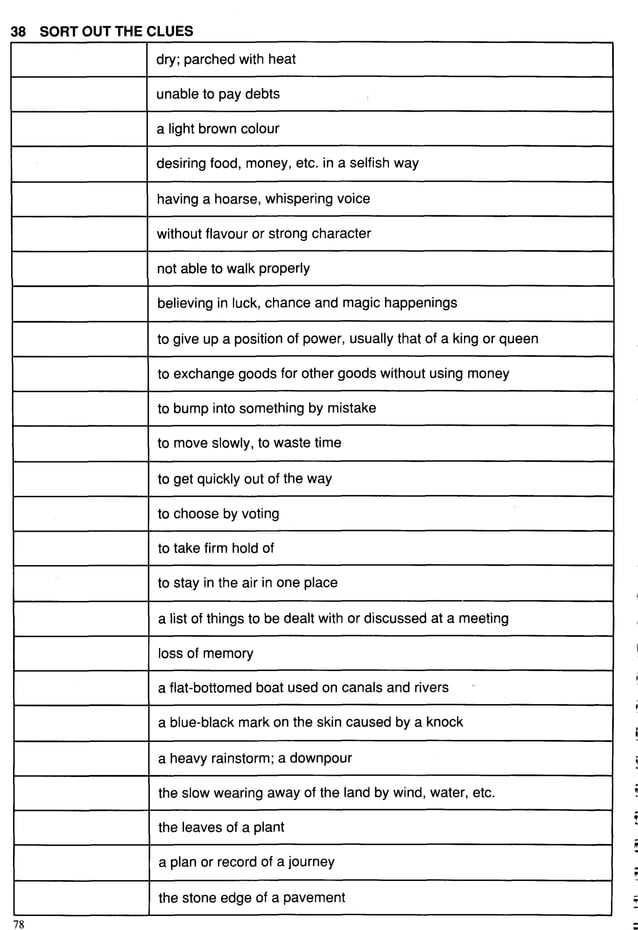 Vocabulary games for teachers | PDF