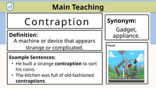 Contraption Example VOCABULARY gradeVOCABULARY 7(2nd week).pptx