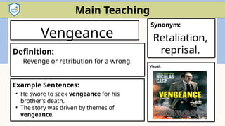 Vengeance Def VOCABULARY gradeVOCABULARY 7(2nd week).pptx