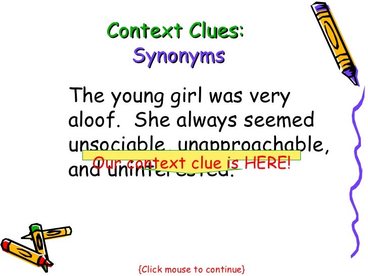 Vocabulary in context