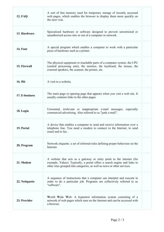 Vocabulary link: Computer Science | PDF