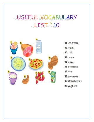Vocabulary list # 10   1st grade
