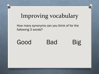Vocabulary | PPT