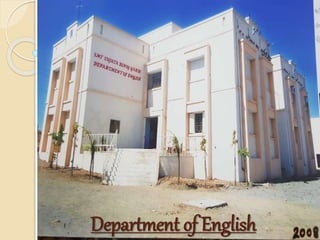 Department of English
 