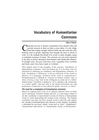 Vocabulary Of Commons