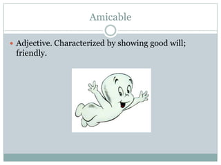 Vocabulary presentation | PPTX