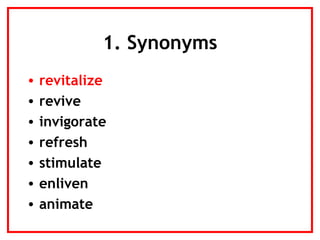 Vocabulary Slides - Selecting & Teaching | PPT