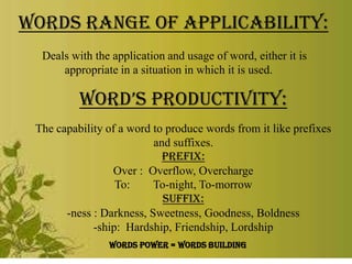 Vocabulary skills In Linguistics!! | PPTX