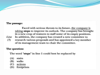 Vocabulary structural clues