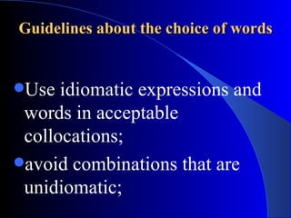 Stylistic Classification of English Vocabulary | PPT
