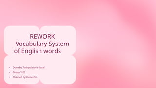 Vocabulary System REWORK.pptx . | PPTX